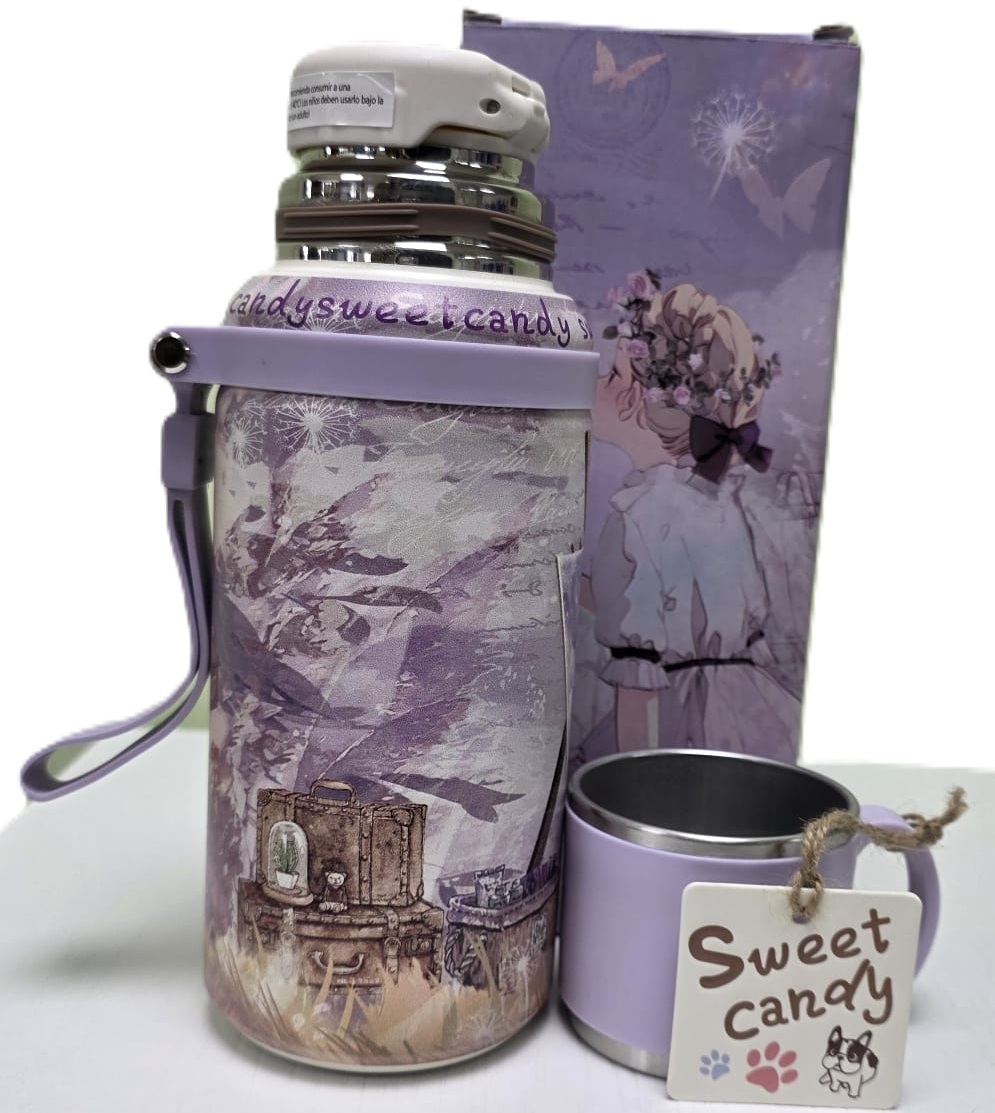 BOTELLA TERMO CON TAZA