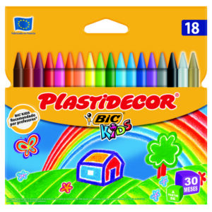 CERA PLASTIDECOR C/18 COLORES SURTIDOS NUEVO